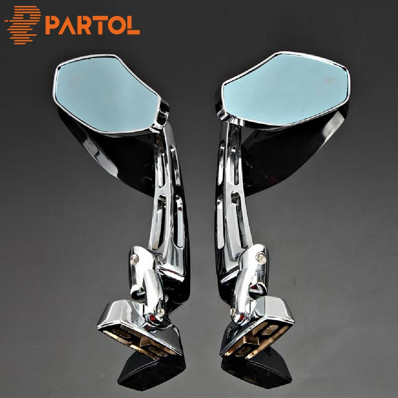 Partol CNC мотоциклетные боковые зеркала заднего вида дымовые синие для Honda CBR 600 F3 F4i 900