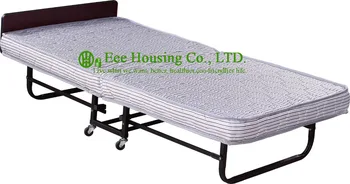

2016 Hot sale factory price Hotel Extra Folding Bed,12cm sponge Rollaway Beds for guest room roll away folding extra bed