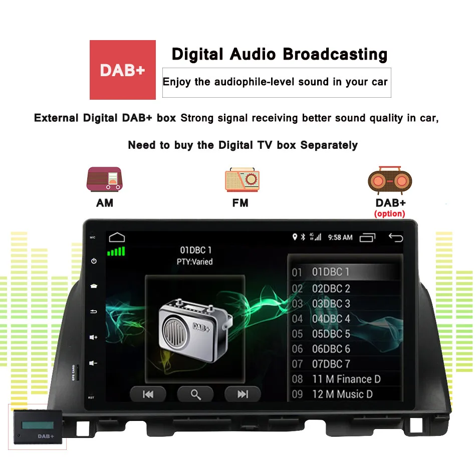 Cheap Octa Core 10.1" Android 9.0 4G Car Video Player For KIA K5 Optima Magentis 2015 -2019 With GPS Headunit Bluetooth Multimedia 4