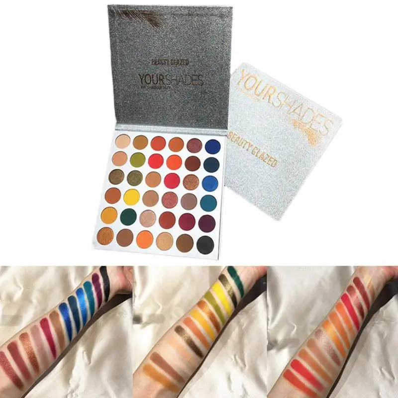 Beauty Glazed тени для век Палитра хайлайтер мерцающие пигментные стойкие водостойкие
