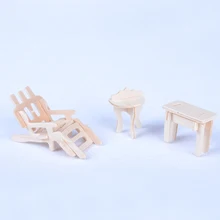 1 набор = 34 шт Деревянный Кукольный дом кукольная мебель весы Миниатюрные модели головоломки DIY аксессуары набор