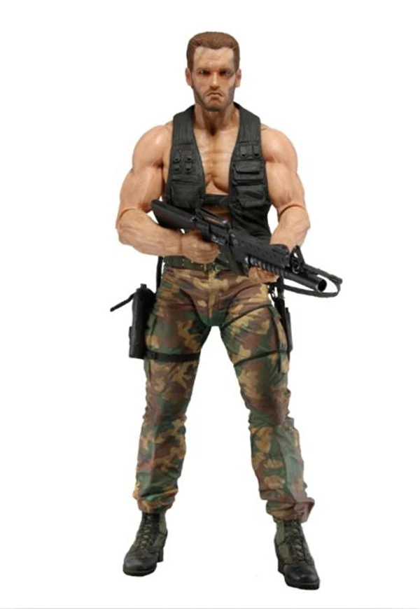 30TH Anniversary Aliens vs Predator Jungle Hunter Unmasked Masked Demon Extraction Patrol Encounter Disguise Dutch Action Figure (9)