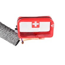 Аптечка скорой медицинской ПВХ Водонепроницаемый автомобильные комплекты сумка Открытый Дорожный спасательный комплект пустая сумка первой помощи прозрачный