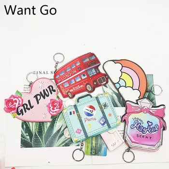 

Want Go New Women Coin Purses Cute Cartoons Coin Collection Bag Portable Mini Purses Child Small Wallets Waterproof Storage Bag