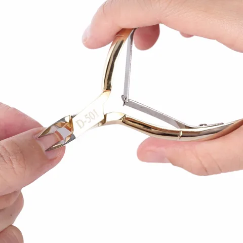 Mandíbula de Aço Unha para Remover a Pele Morta em Dedo e Dedo do pé Lote Inoxidável Unha Cutícula Nipper Dupla Mola 1 4-melhor Ferramenta F0322x 10 Pçs –
