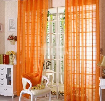 

Modern wedding tulle Tab -top sheer тюль на окна orange partition bedroom cortinas hotel yarn шторы curtain for living room