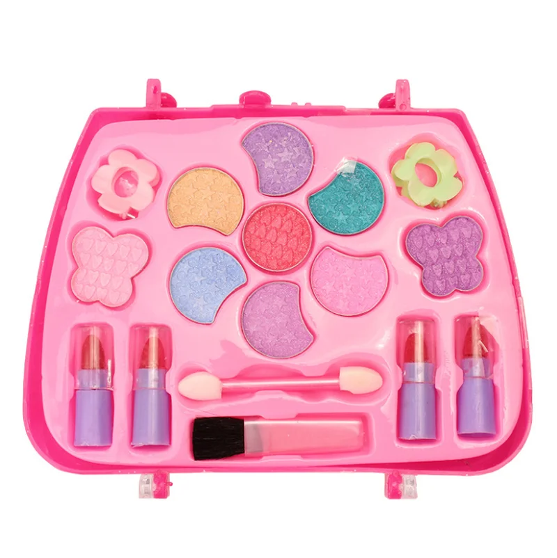 

MrY Princess Makeup Set Kids Toy Cosmetic Pretend Play Kit Girl Gift with Case Pretend Environmental Toys Safety for Kids