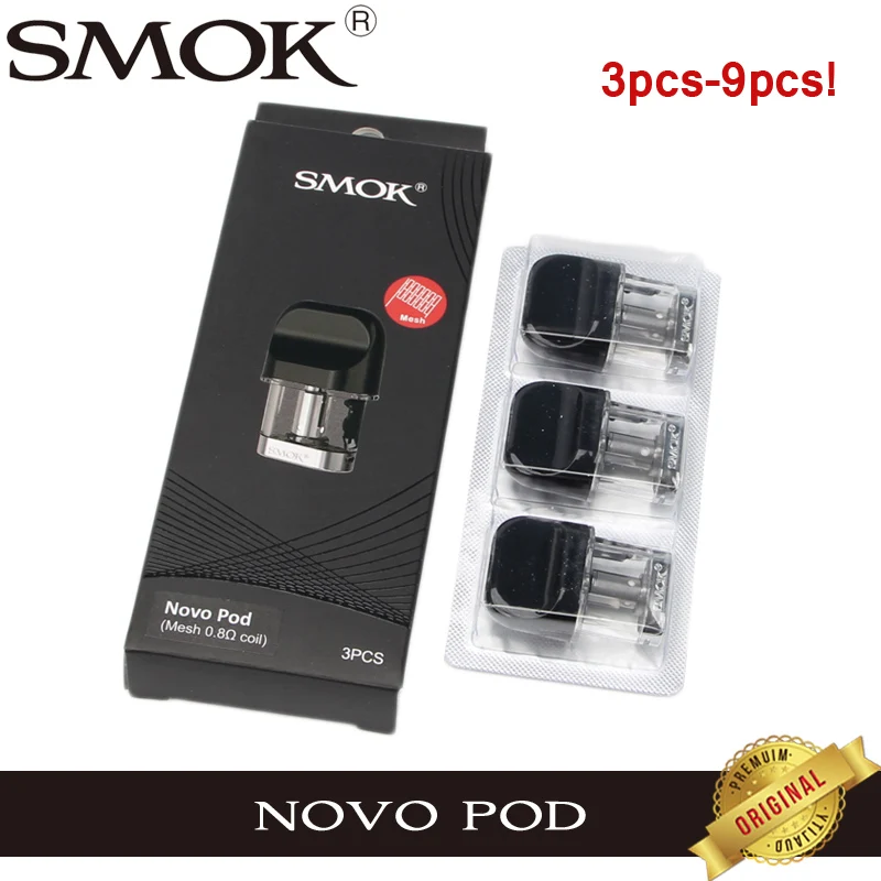 

SMOK Novo Cartridge POD Atomizer 2ML 1.2ohm 1.5ohm Ceramic 1.4ohm Mesh 0.8ohm Fit E Cigarette Novo Battery MOD Vape Vpaorizer
