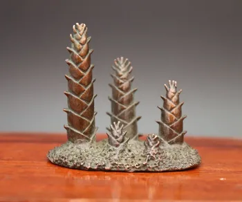 

6 CM Chinese Pure red Copper Handwork auspicious Fengshui bamboo shoot Statue