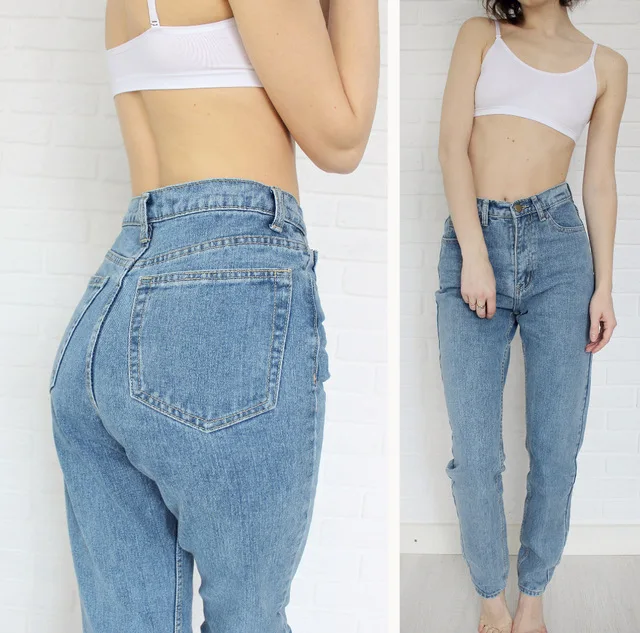 Джинсовые женские джинсы в европейском стиле, новинка Dongyu Zhou, ретро джинсы с завышенной талией, джинсы-шаровары