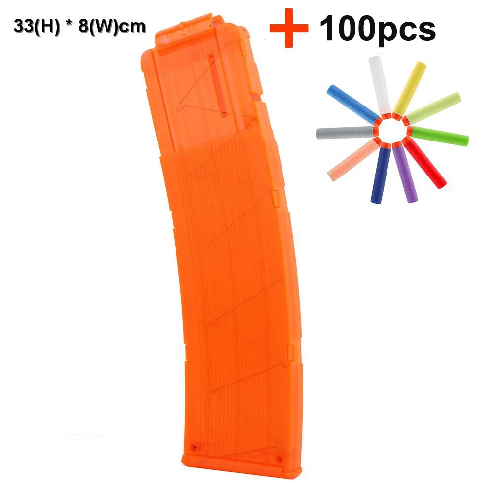 Сменный игрушечный пистолет 22 перегрузки зажим для Nerf Magazine круглые дротики