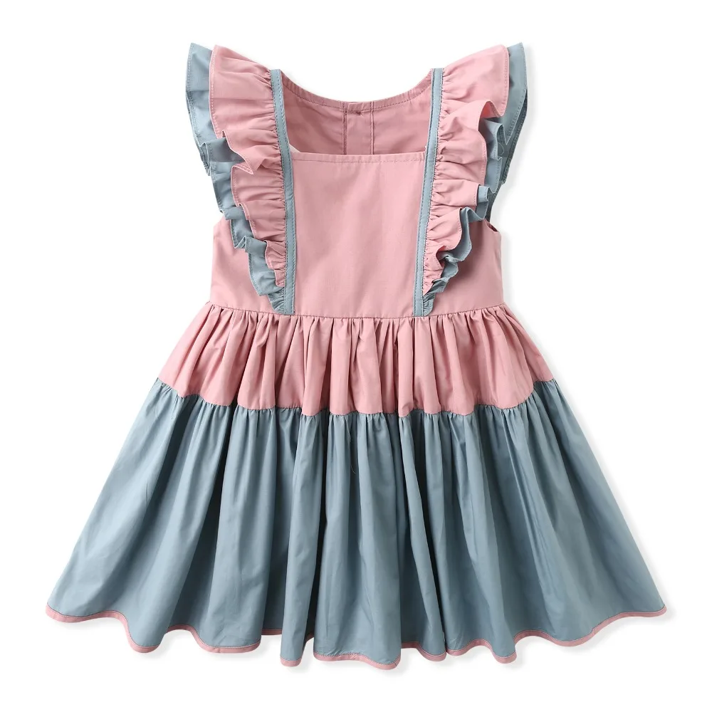 Dream Cradle, Baby Girls Princess Dress,Spanish Baby Dress,Flutter Sleeve Baby Girls Outfit ,Colorful Kids Clothes for Party (13)