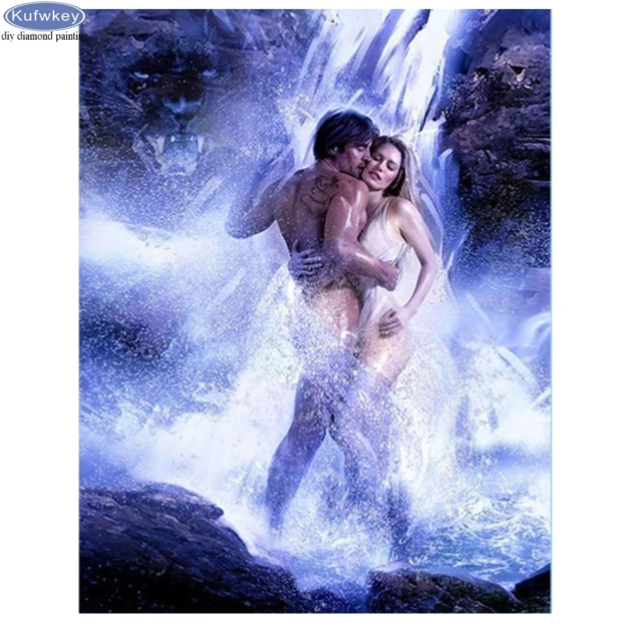 

DIY 3D Diamond Embroidery Diamond Painting Sexy couple Pictures Rhinestones Full Square Round Diamond Mosaic sale Cross Stitch