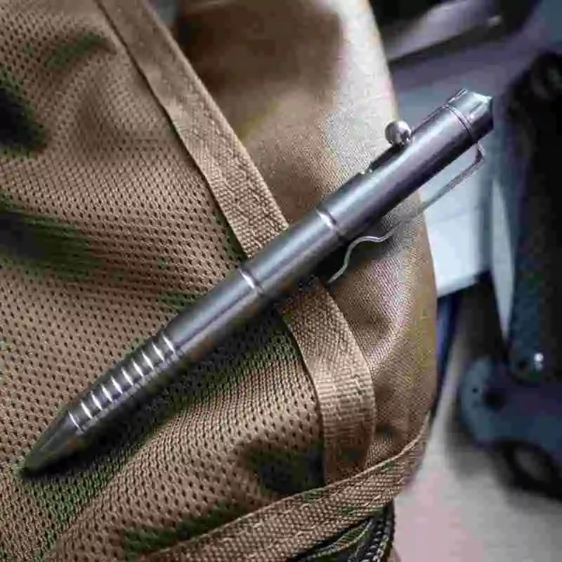 

EDC Titanium alloy Self Defense survival Safety Tactical Pen Pencil With Writing Multi-functional Tungsten Steel Head EDC
