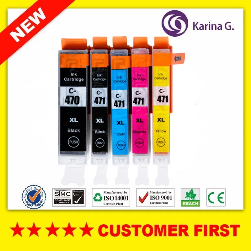 Aliexpress.com : Buy 5PCS for canon PGI470 CLI471 PGI 470BK CLI 471 compatible ink cartridge for