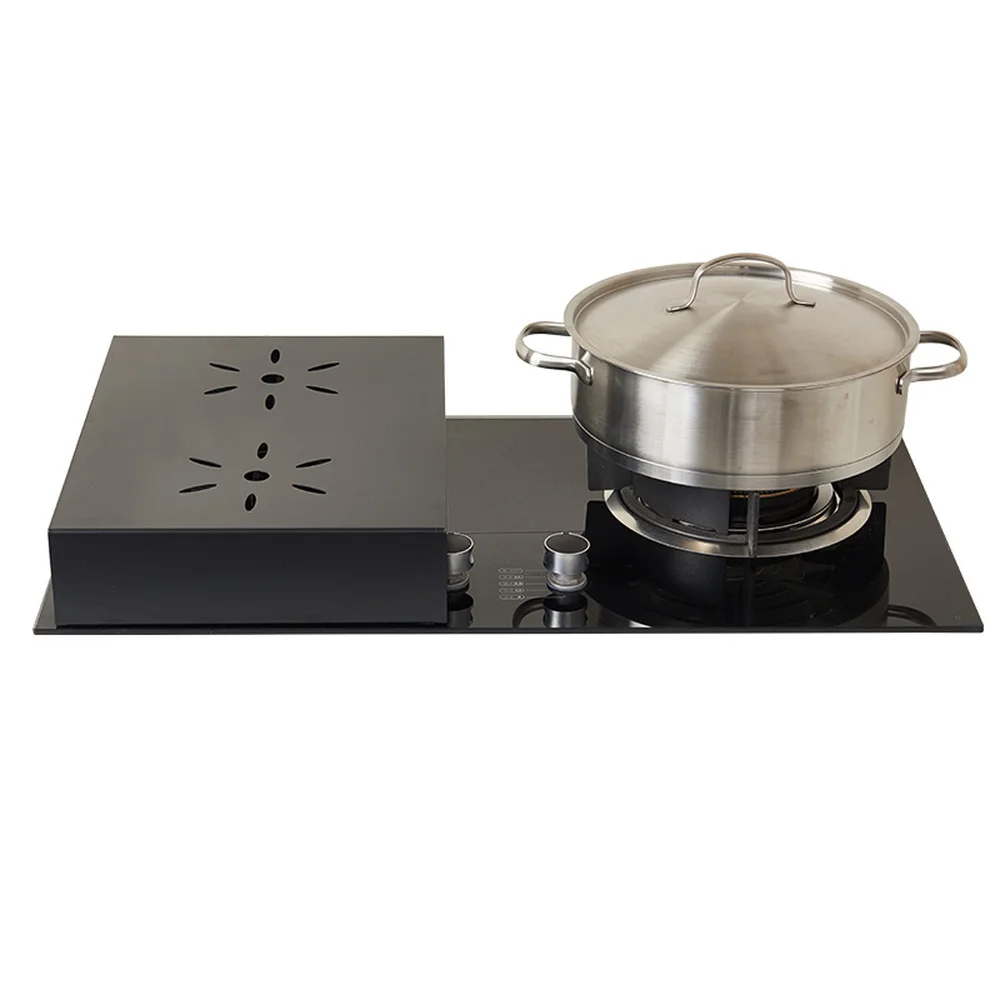  Home countertop matte black induction cooker bracket kitchen stove carbon steel storage rack WY7051 - 33056662304