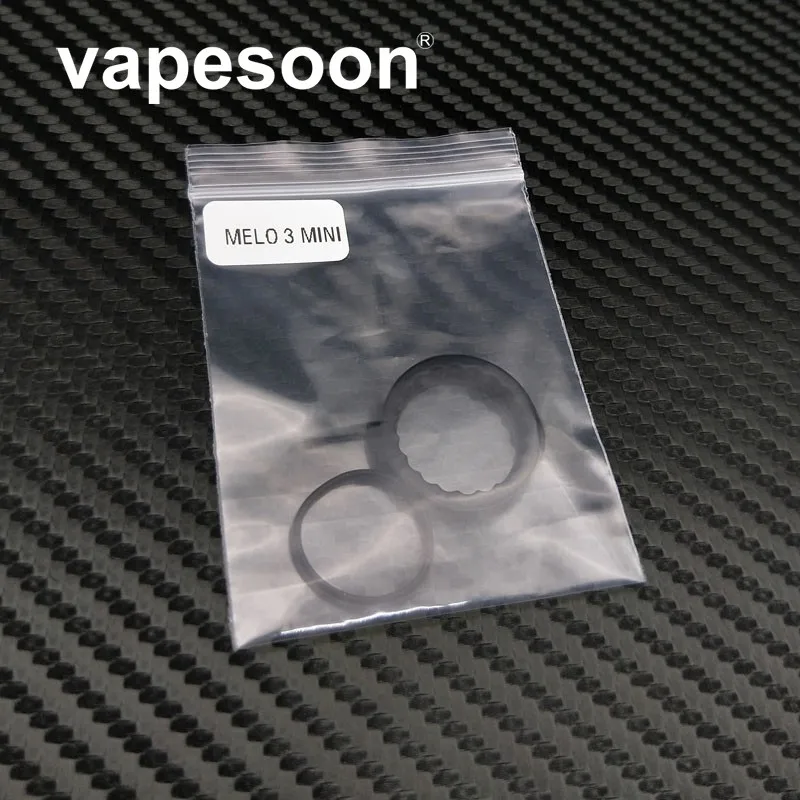 Vapesoon резиновое Силиконовое уплотнение уплотнительное кольцо для Eleaf Melo 3 MINI 2 мл распылитель 2 шт. уплотнительное кольцо - Цвет: Черный