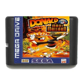 

Donald in Maui Mallard 16 bit SEGA MD Game Card For Sega Mega Drive For Genesis