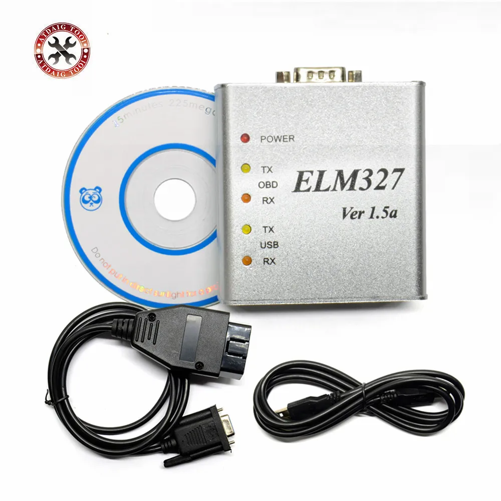 Новейший ELM327 металлический V1.5/V1.5a OBD2 автоматический диагностический инструмент ELM 327 USB металлический интерфейс считыватель кода сканер