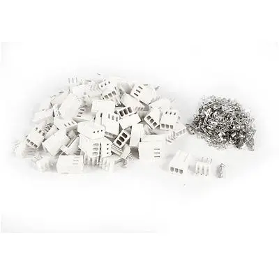 

50 Sets Female Male 3Pin Header Housing Terminal Connector Kit for Jumper Wire
