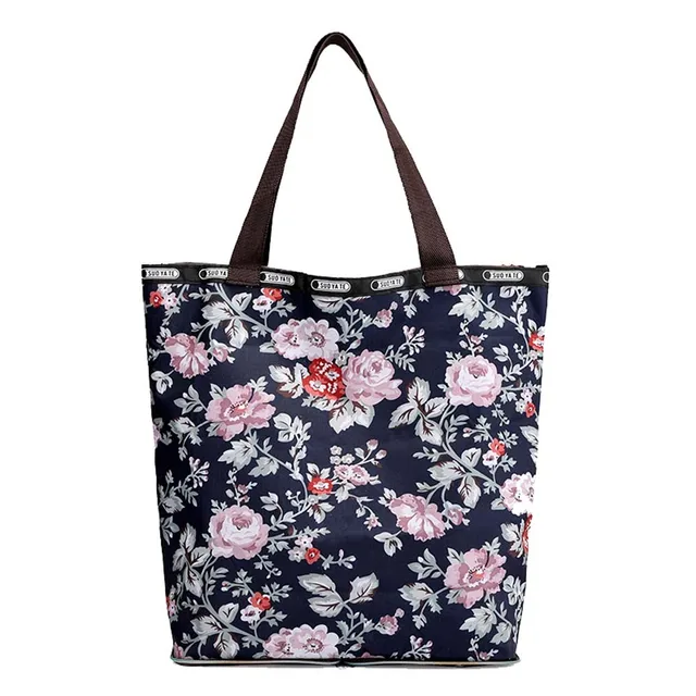 Buy Nylon Cloth Folding Bag Women's Handbag Printed