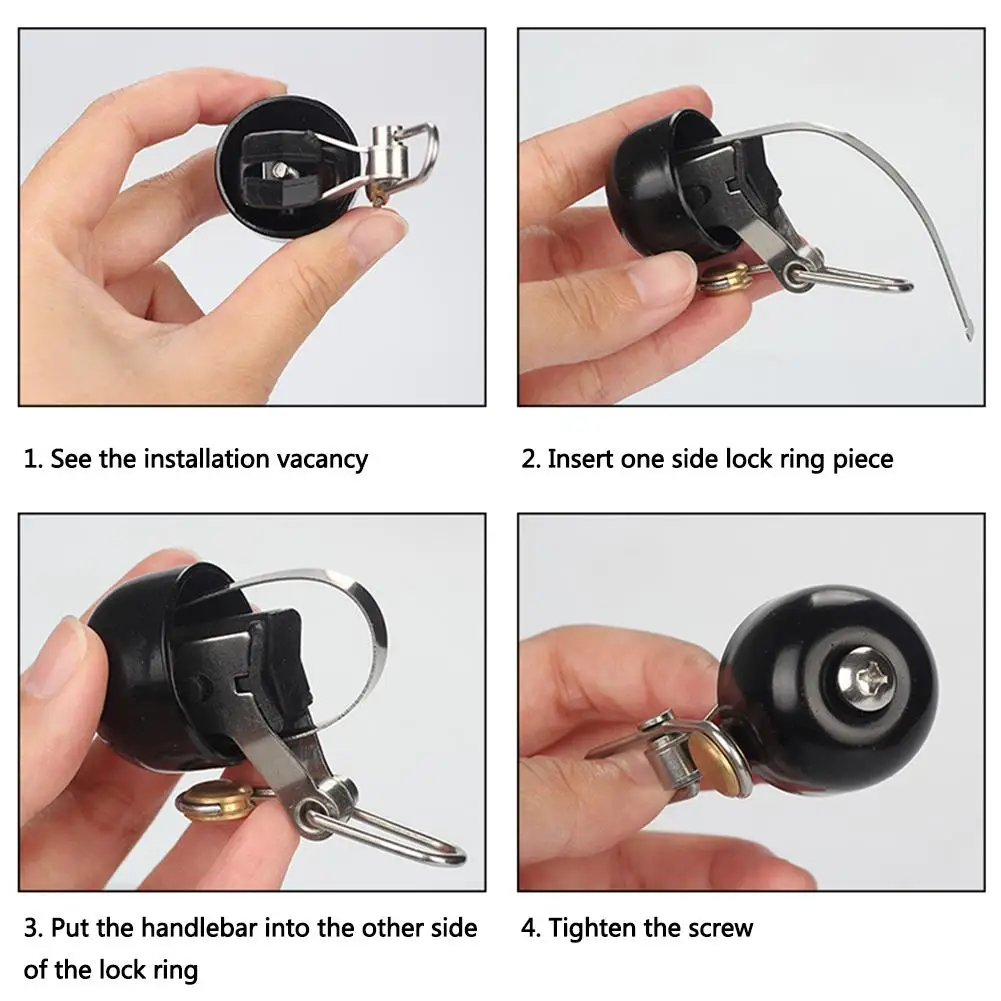 Классический велосипед металлический звонок кольцо Громкий звук один сенсорный руль велосипедный клаксон сигнализация аксессуар Ретро