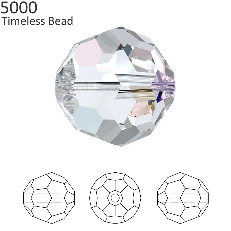 

(1 piece) 100% Original Crystal from Swarovski 5000 Timeless round Bead rhinestone made in Austria for DIY bracelet jewelry