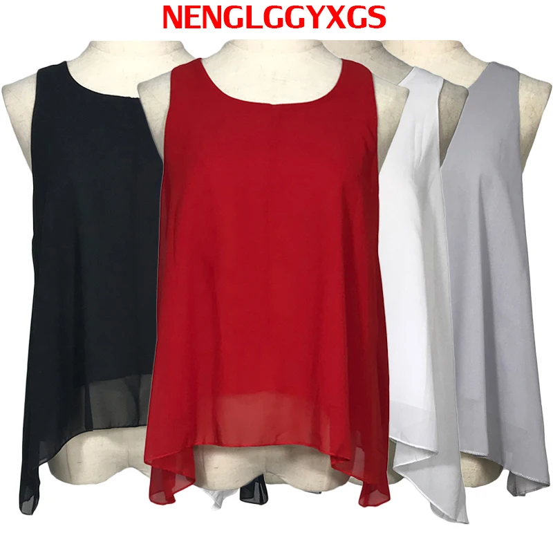 NENGLGGYXGS женская блузка Blusas Лето плюс размер 4XL Повседневная с круглым вырезом
