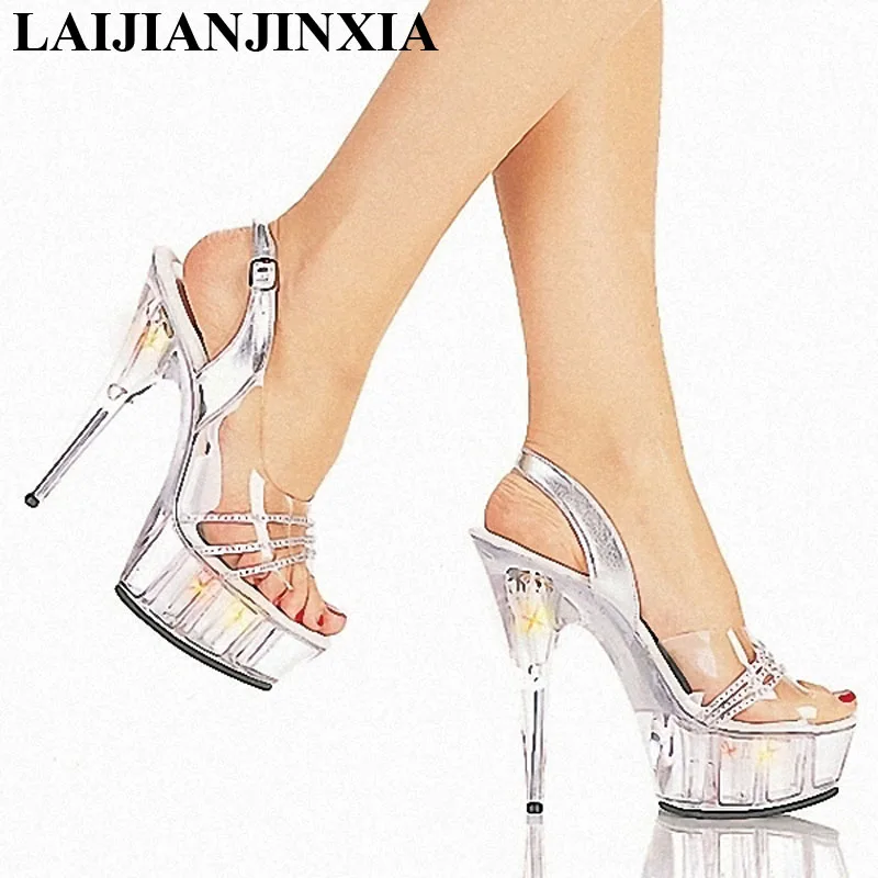 Сексуальная танцевальная обувь laijianjinxia 15 см босоножки на высоком каблуке, для ночного клуба, Обувь для танцев Для женщин обувь полюс Танцы