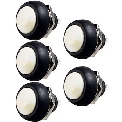 

DHL/EMS 200 PCS White 12mm Waterproof momentary Push button Switch Mini Round Switch j33