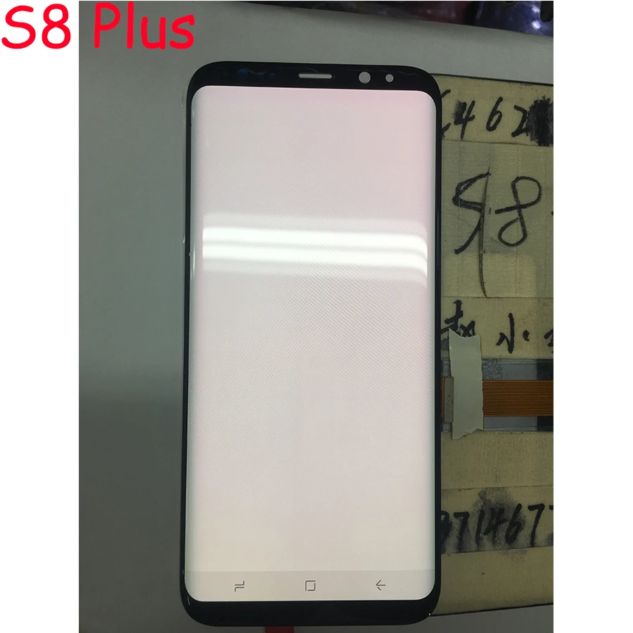 Display for S8 LCD +Frame Replacement for SAMSUNG Galaxy S8 G950 G950F Display S8 Plus G955 G955F Touch Screen Red Burn-Shadow   (2)