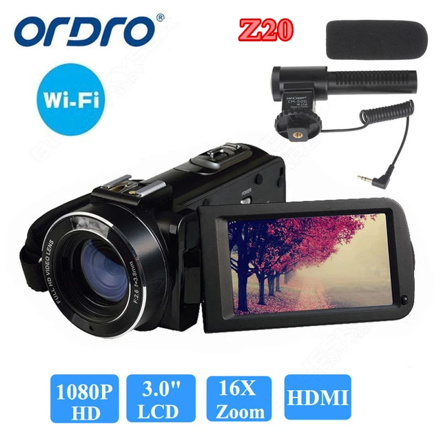 ORDRO HDV-Z20 1080P Full HD Digital Video Camera Camcorder 24MP 16X Zoom 3.0 ORDRO HDV-Z20 1080P Full HD Digital Video Camera Camcorder 24MP 16X Zoom 3.0