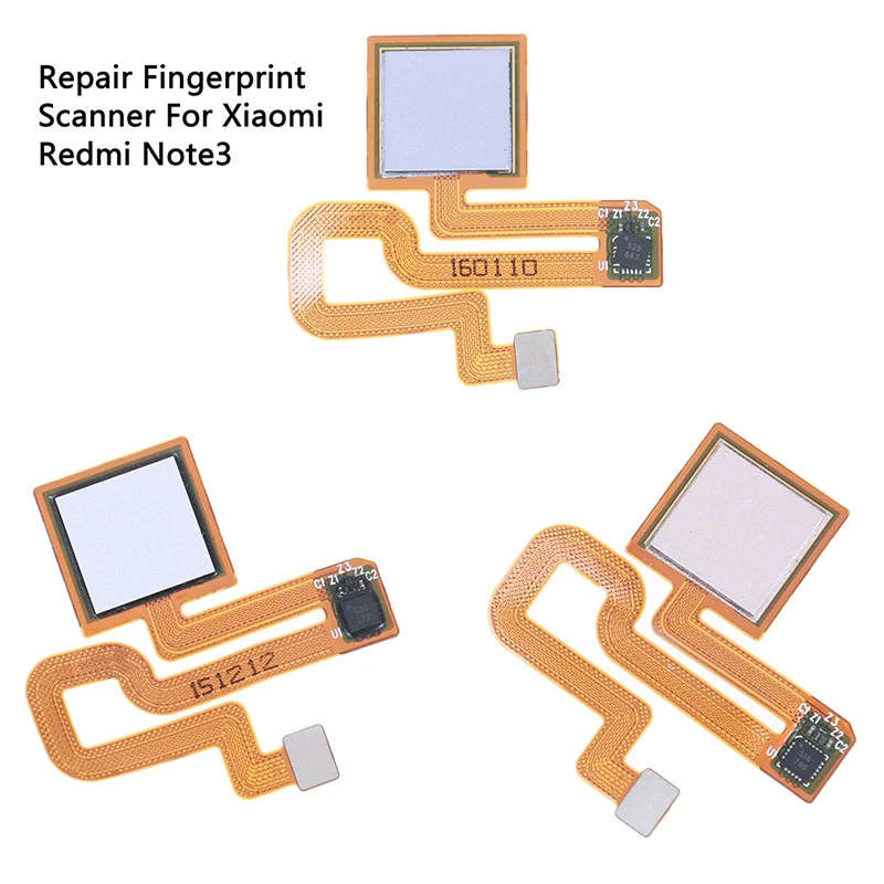 1pc Home button fingerprint flex cable menu key sensor for Xiaomi Redmi Note3