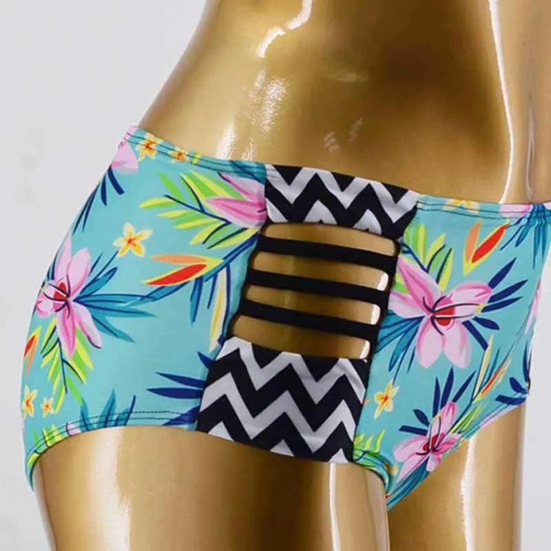 2017 New Bikinis High Waist Swimsuit Women  Push Up Swimwear Women Sexy Print Brazilian Bikini Set Beach Bathing Suits Swim Wear