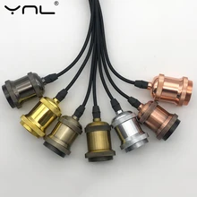 Vintage Retro Edison Lamp E27 Socket Pendant Lights Bulb Socket Base Aluminum Light Industrial Retro Lamp Holder Pendant light