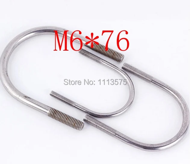 Buy M6*76,304 321 316 stainless steel U bolt,bolt and