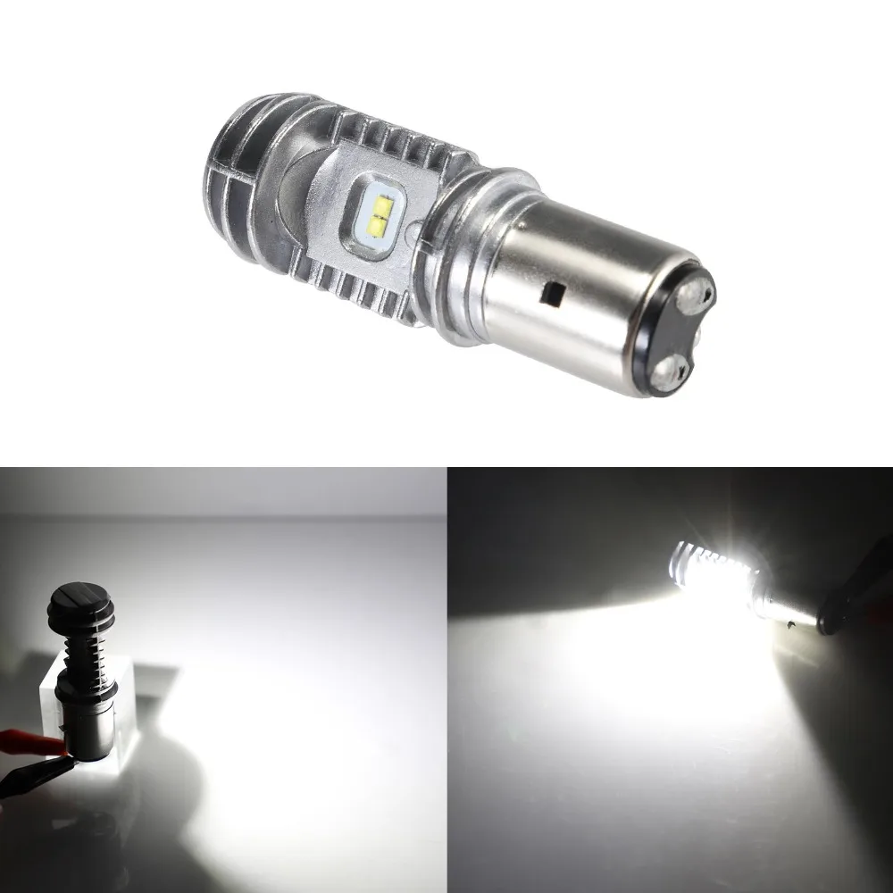 

BA20D H/L 40W 2000lm 6000K 9-85V Motorcycle ATV LED Bulb DRL Headlight Light Lamp 1pc Free Shipping D30