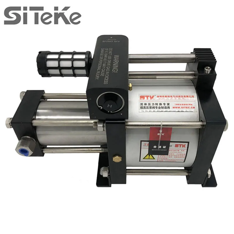 

SITEKE model GB04 signel action gas pressure amplifier for cylinder filling gas booster pump