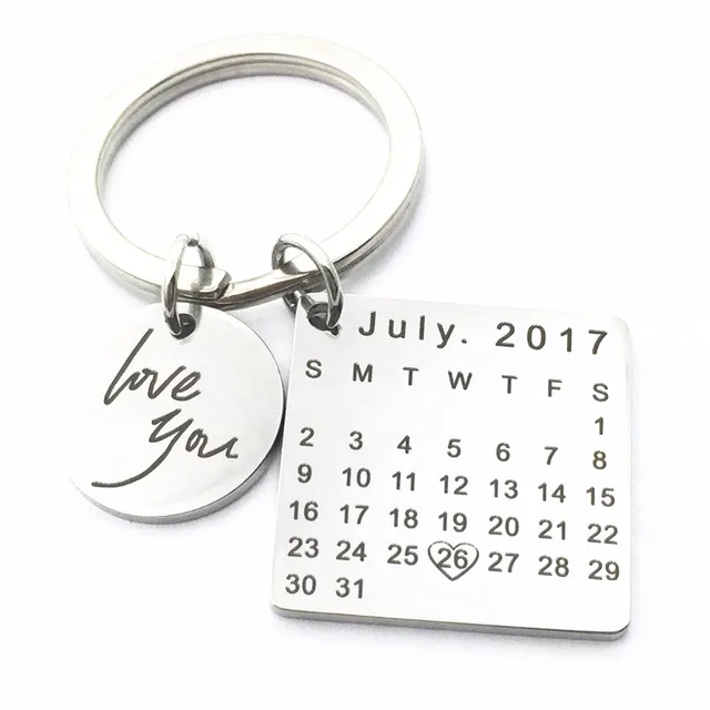 mylongingcharm customize birthday calendar keychains specialized
