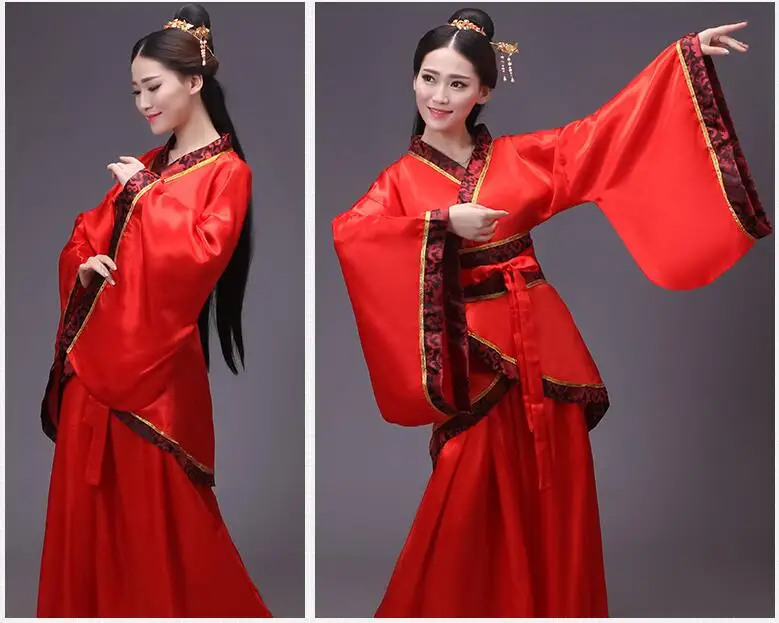 Женская одежда Hanfu женское китайское платье для выступлений на сцене национальный костюм Hanfu Китайский Hanfu