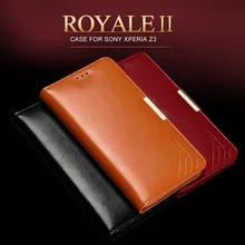 For Sony Xperia Z3 Case Genuine Leather mobile phone protective sleeve for Sony Z3 Wallet Stand Holster Coque Capa Para Capinha