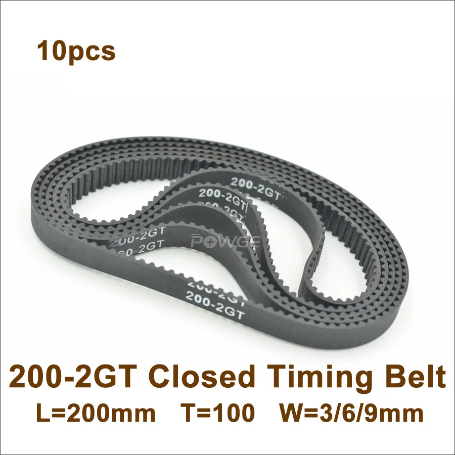 3GT 9mm Timing Belt GT2-3M Closed Loop