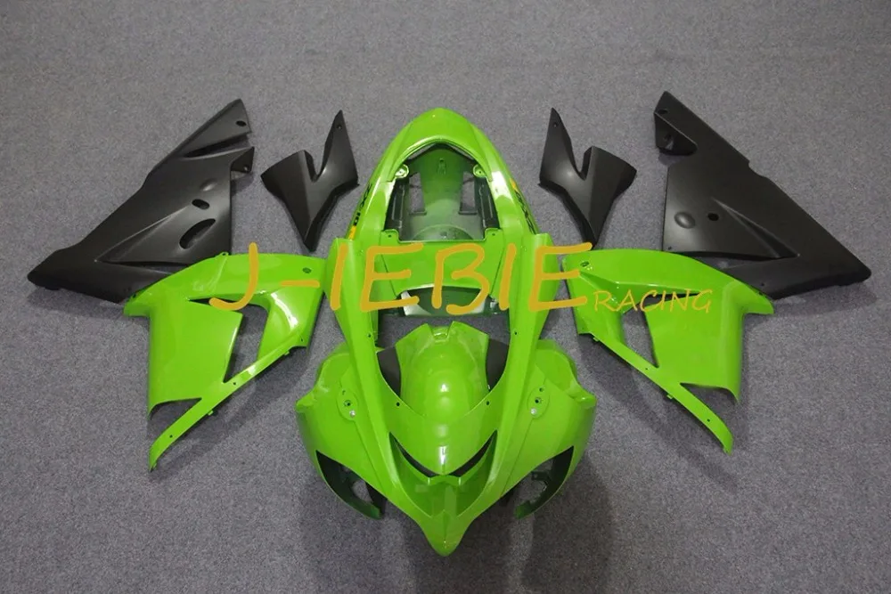 

Green black Injection Fairing Body Work Frame Kit for Kawasaki NINJA ZX10R ZX10 ZX 10 R 2004 2005
