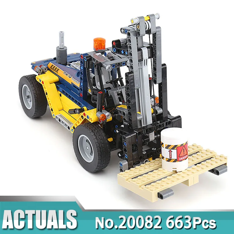 

Technic Series 20082 Heavy Duty Forklift Model Building Blocks Bricks Set Toys Compatible with Lego 42079 Christmas Gift