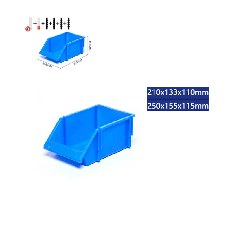 Новинка, пластиковый ящик для инструментов с крючками, настенный ящик для инструментов, детали для инструментов, органайзер, компонент, коробка, подвесной пластиковый ящик для инструментов, Настенная коробка для деталей