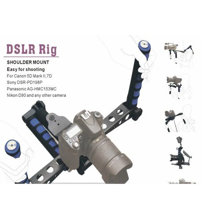 Комплект для видеокамер DSLR стабилизатор на плечо держатель DV камер Canon Sony Nikon