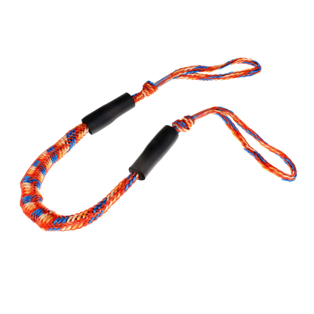 3.5 ft Bungee Cord Rope Dock Lines Shock Cord Boat Docking Stretch with double Loops Marine Dock Bungee Tie 