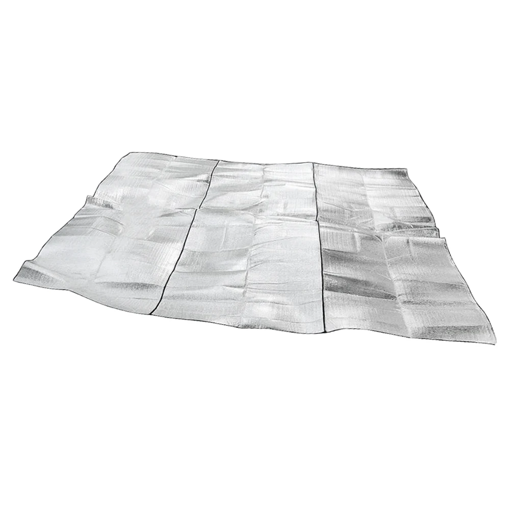 Camping Blanket Waterproof Emergency Thermal Mat Lightweight Reflective Tarp Aluminum Foil Picnic Pad for Sleeping Trip Hiking