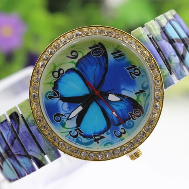 Paradise 2017 Creative Hot Fashion Women Blue Butterfly Pattern Casual Quartz Wa Paradise 2017 Creative Hot Fashion Women Blue Butterfly Pattern Casual Quartz Wa