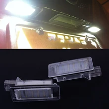 CITALL 1 paia 2 Spille 18 Numero di Licenza LED Piastra Lampada Della Luce adatta per Renault Espace MK4 Scenic Laguna 8200013577